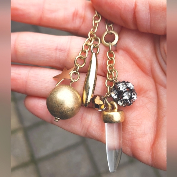 Anthropologie Crystal Charm Chain Ornament RARE - Picture 4 of 7